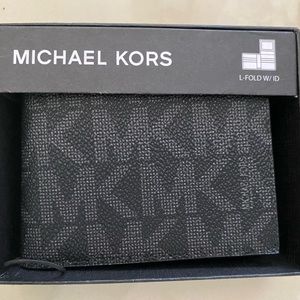 Mens Black Jet Set MK Michael Kors Wallet NEW